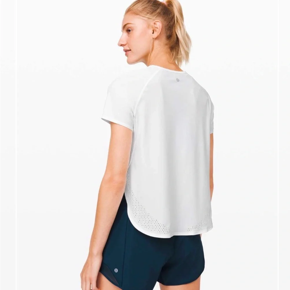 Lululemon Strong Rays Short Sleeve white size 4 - Picture 2 of 11